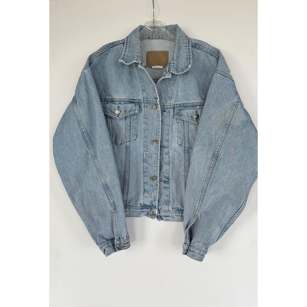 Vintage Gap Denim Jean Jacket Light Wash Classic Trucker Men's Large Retro 
Y2K